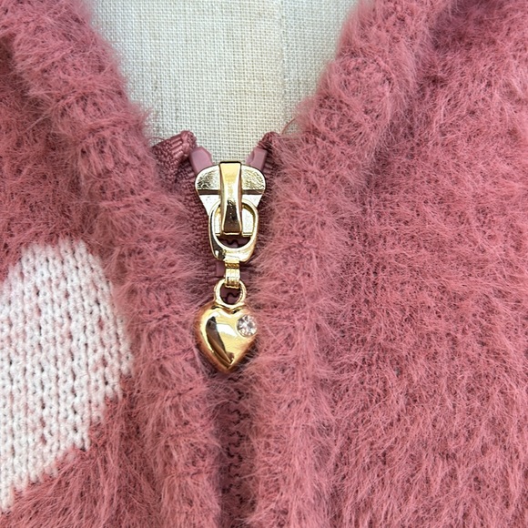 Sweet stories girls fuzzy cozy heart jacket - Picture 3 of 6